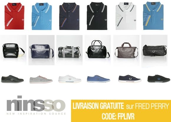 Codes Promos Fred Perry et Nouveautés chez Ninsso !