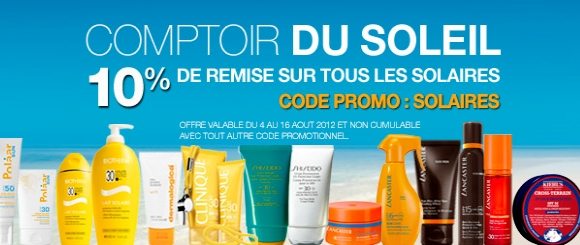 Code Promo crème solaire