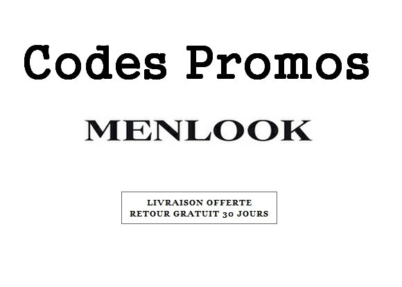 Codes Promos Menlook Juin 2012