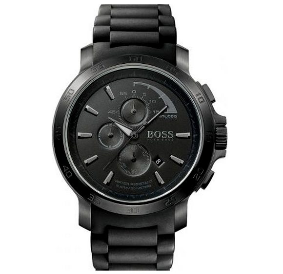 Montre homme Hugo Boss Chrono bracelet silicone 1512393