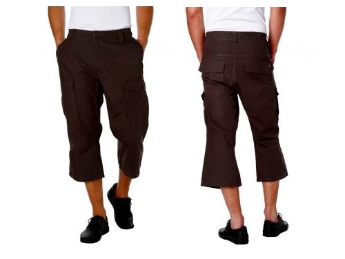 Pantacourt Cargo Marron Multipoches