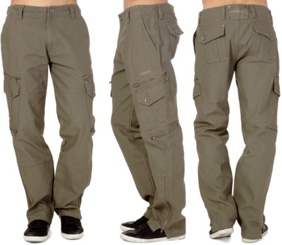 Pantalon homme cargo streetwear