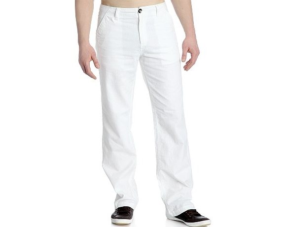 Pantalon homme lin et coton