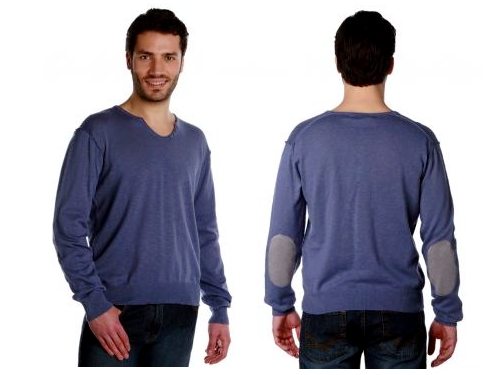 Pull pour homme à coudières