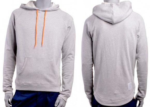 Sweat à capuche gris Kudo