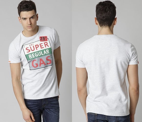 Tee shirt Superdy gris clair