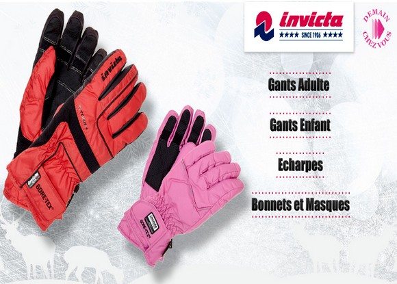 Vente Privée de Gants et Accessoires de Ski Invicta