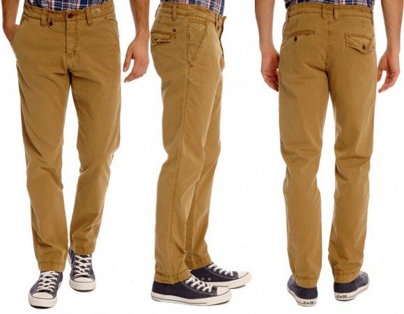 Pantalon Chino Tommy Hilfiger Marron Beige