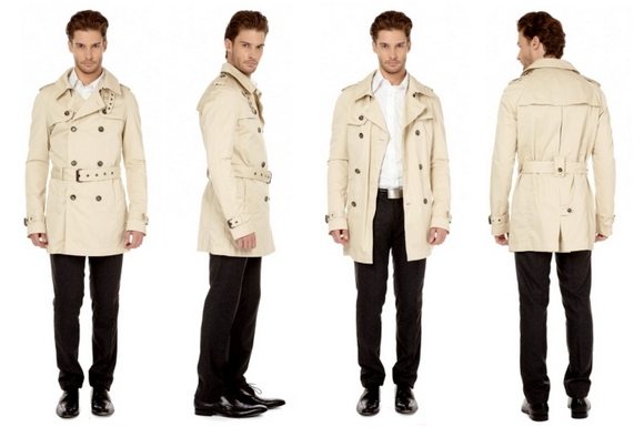 Trench Coat Beige Dolce Gabbana