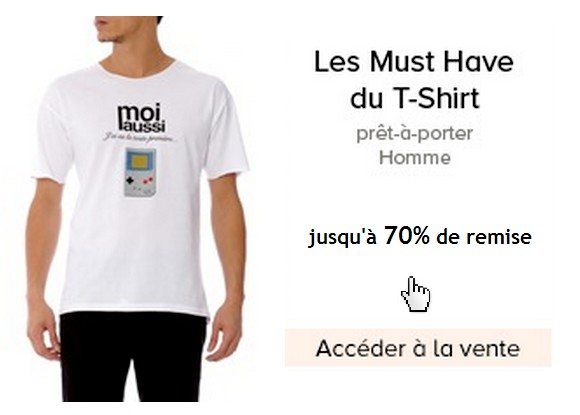 Vente Privée de t-shirts