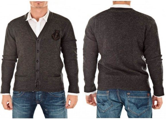 Cardigan homme gris Billtornade