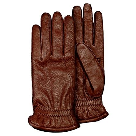 Paire de gants homme en cuir marron