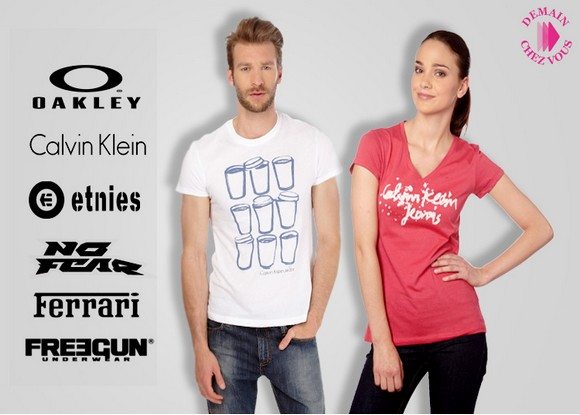 Vente privée de t-shirts de marque