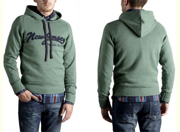 Pull capuche homme