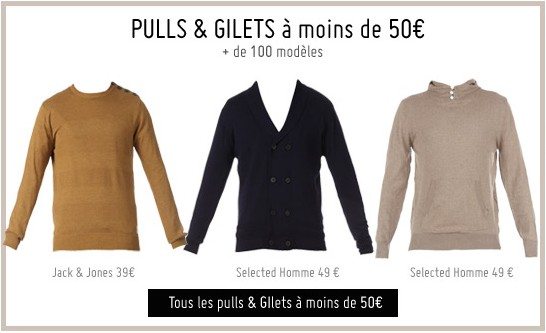 Pulls et gilets pas chers