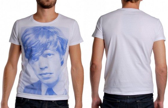 T-shirt blanc Mick Jagger