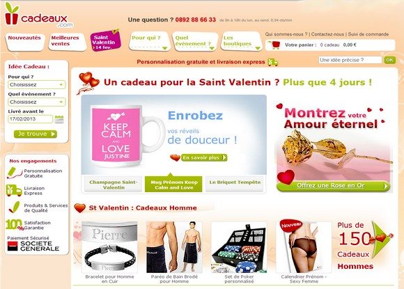 Saint Valentin Cadeaux