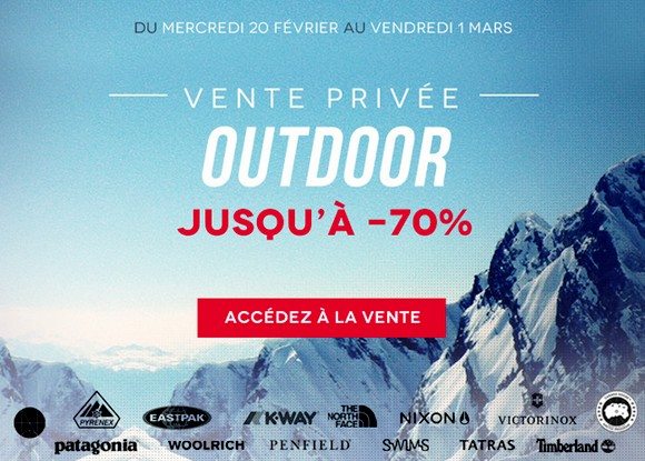 Vente Privée Outdoor chez Menlook !