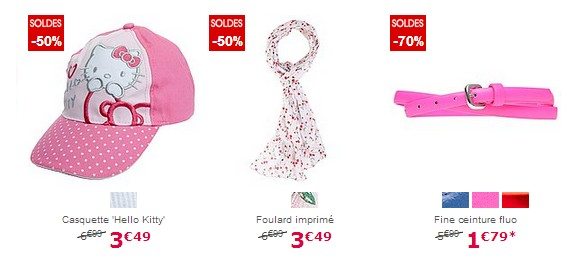 Accessoires de mode fille pas cher