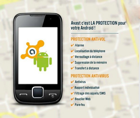 Antivol antivirus téléphone portable Android
