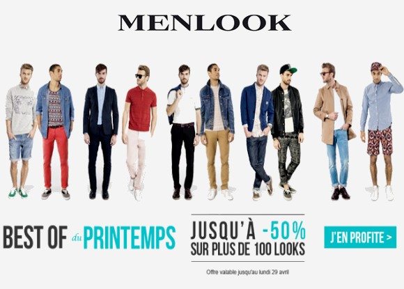 -50% sur le Best Of Du Printemps Menlook