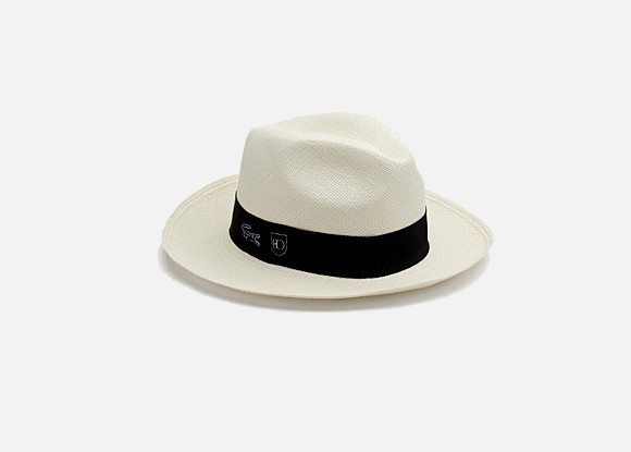 Chapeau de paille Lacoste édition collector 80 ans