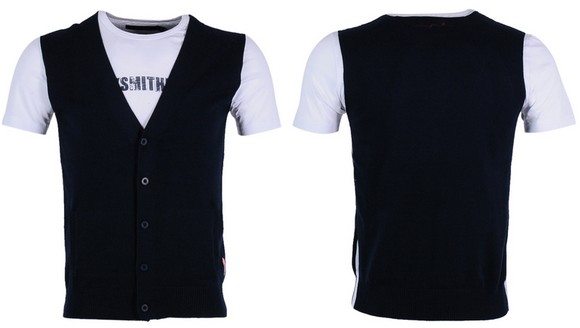 Gilet sans manches noir Teddy Smith