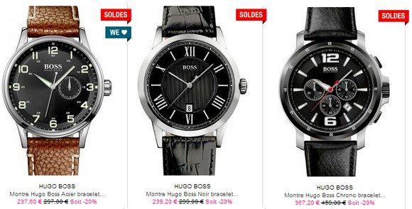 Montres Hugo Boss en soldes