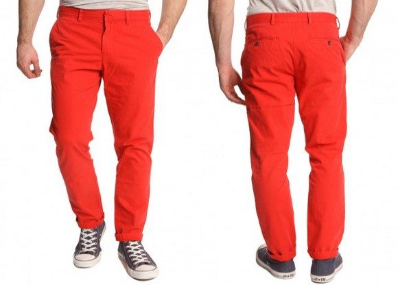 Pantalon chino rouge Tommy Hilfiger