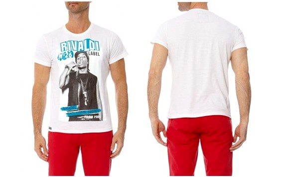 T-shirt blanc Rivaldi homme