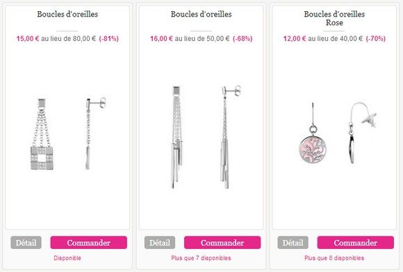 Boucles d oreilles Pierre Lannier