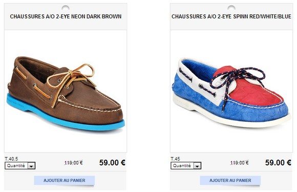 Chaussures bateau Sperry Top Sider