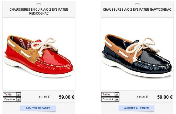 Chaussures bateau femme