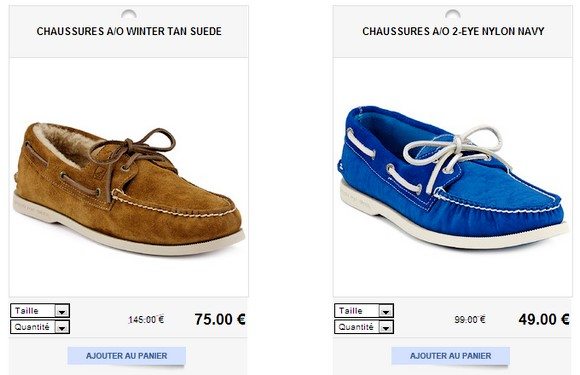 Chaussures bateau homme