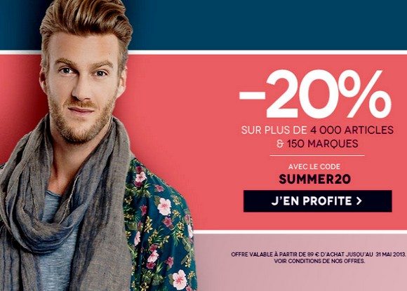 Codes Promos Menlook Mai 2013