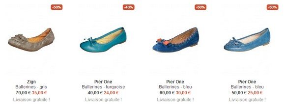 Ballerines en soldes