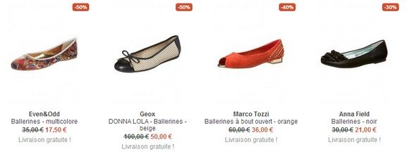 Ballerines pas cher