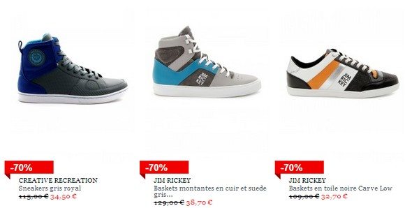 Baskets homme pas cher