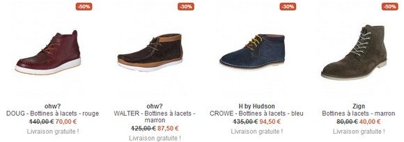 Bottines en soldes