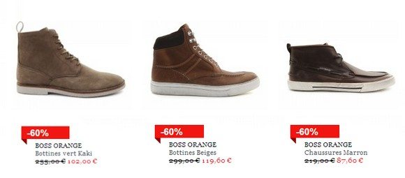 Chaussures Hugo Boss Orange en soldes