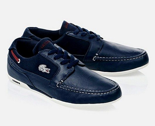 Chaussures bateau Lacoste en soldes