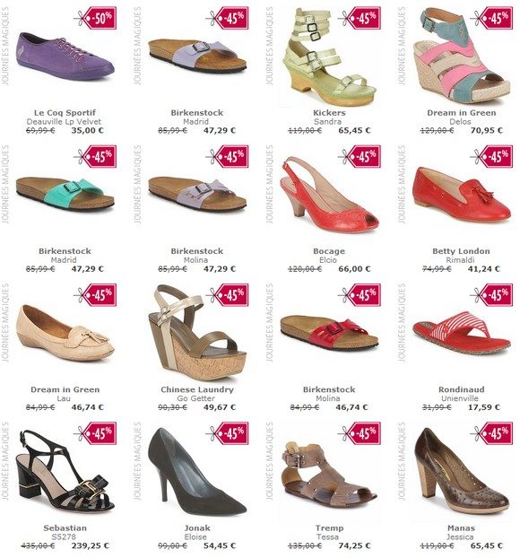 Chaussures femme en promotion