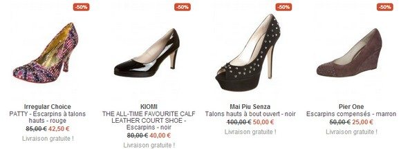 Chaussures femme en soldes