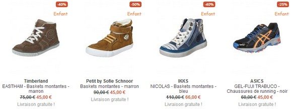 Chaussures garçon en soldes