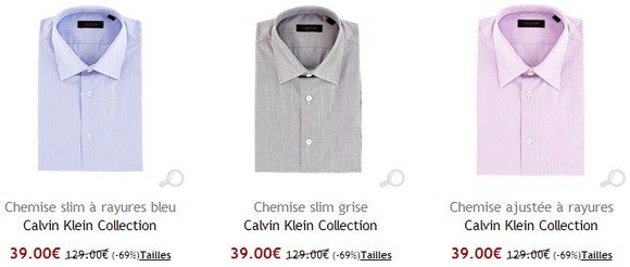 Chemise Calvin Klein