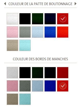 Couleur polo personnalisé Lacoste