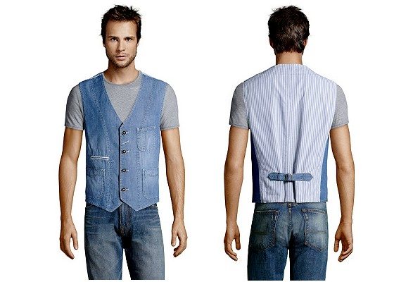 Gilet en jean homme