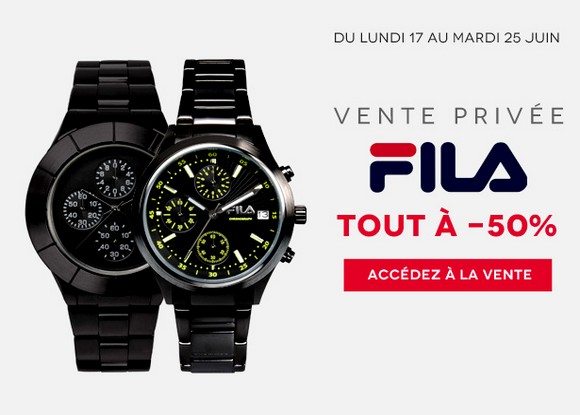 Vente Privée de Montres Fila