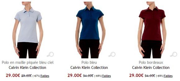 Polo femme Calvin Klein