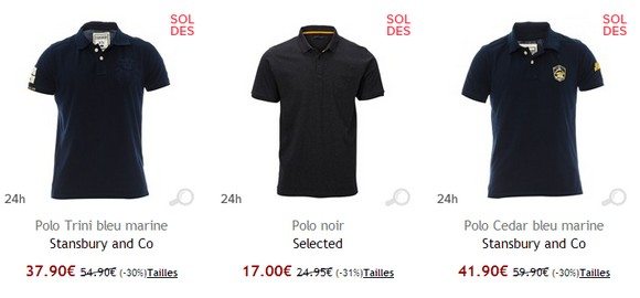 Polos manches courtes homme